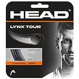 HEAD Unisex-Adult Lynx Tour Tennis-Saite, Schwarz, 1.25 mm / 17 g