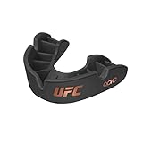 OPRO Bronze Level UFC-Sport-Mundschutz für Erwachsene und Kinder mit Hülle und Anpassungswerkzeug, Zahnschutz für UFC, Kampfsport, Boxen, BJJ (UFC - Schwarz, Erwachsene)