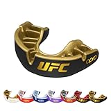 OPRO Gold Level UFC-Mundschutz, Sport-Mundschutz für Erwachsene und Jugendliche, neue Anpassungstechnologie für UFC, Boxen, Kampfsport, BJJ (UFC - Schwarz, Erwachsene)