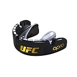 OPRO Gold Level UFC-Zahnspangen-Mundschutz, für Erwachsene und Jugendliche, neue Anpassungstechnologie für UFC, Boxen, Kampfsport, BJJ ( UFC - Schwarz)