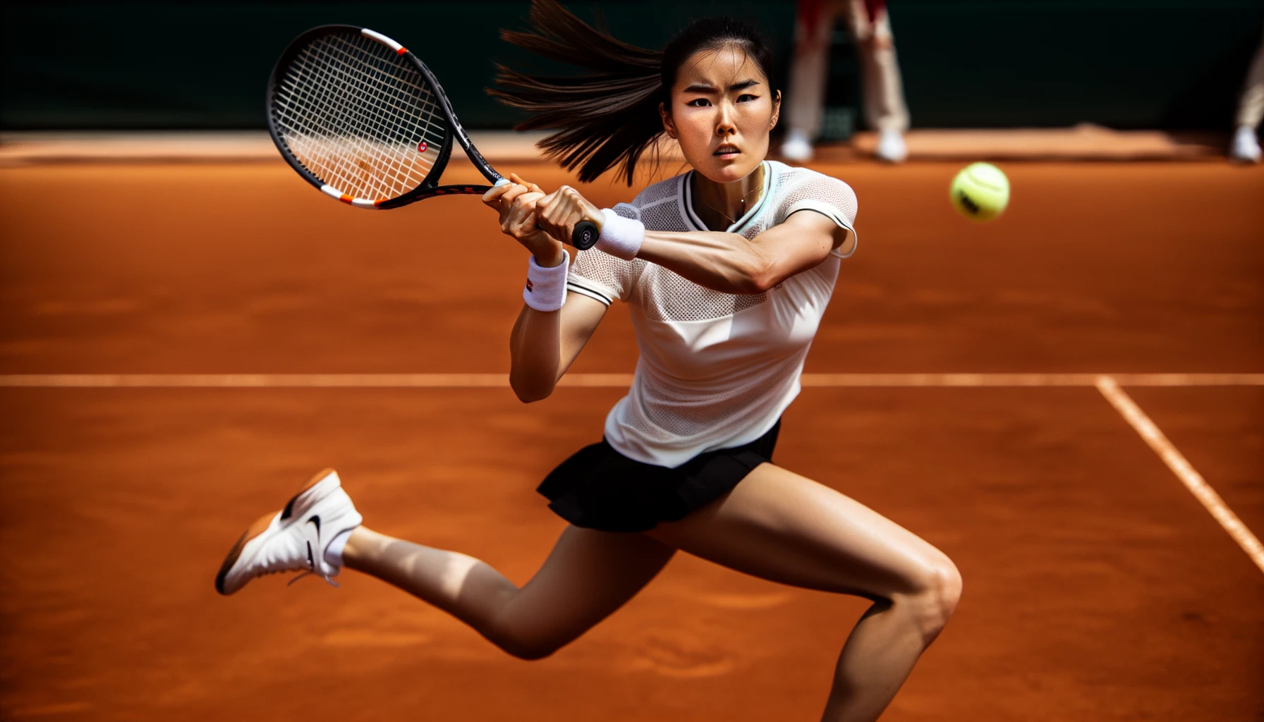 Foto einer professionellen Tennisspielerin