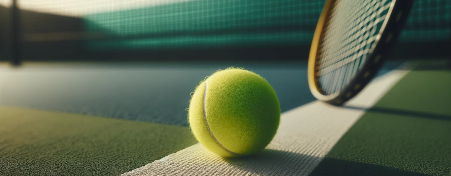 Leuchtend gelber Tennisball