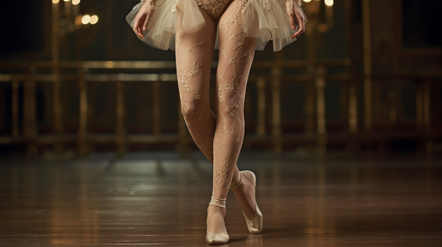 Ballettstrumpfhosen-mit-schönem-Stil-und-Schmuckmustern